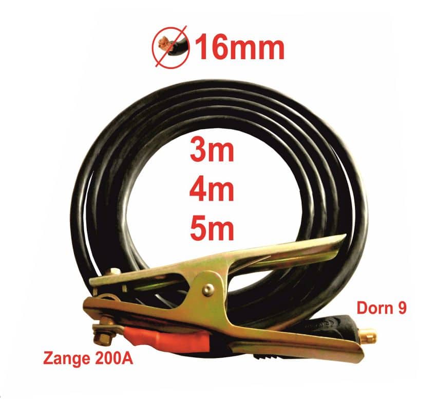 Massekabel 600A Schweißkabel Zange Kabel  flexibel 70mm²  3/4/5m Dorn 13 