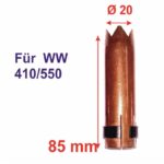 Gasdüse Punktgasdüse NW 20 WW 410 / 510 Wassergekültes Schlauchpaket Einzelteil