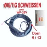 WIG Schlauchpaket SR 26V Schweiss-Inverter Schweissbrenner SR26V Brenner SR26V
