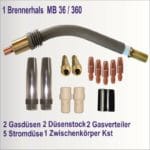MB36 BrennerhalS Reparatur Set , Düsenstock, Gasverteiler, Stromdüsen, Gasdüsen