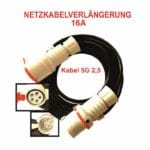 CEE Kabel 400V Gummiverlängerung H07RN-F 5G 2,5 mit Stecker 16A