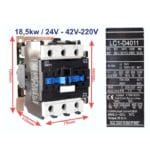 Leistungsschütz LC 1 -18KW - Spule 24V & 42V & 220V